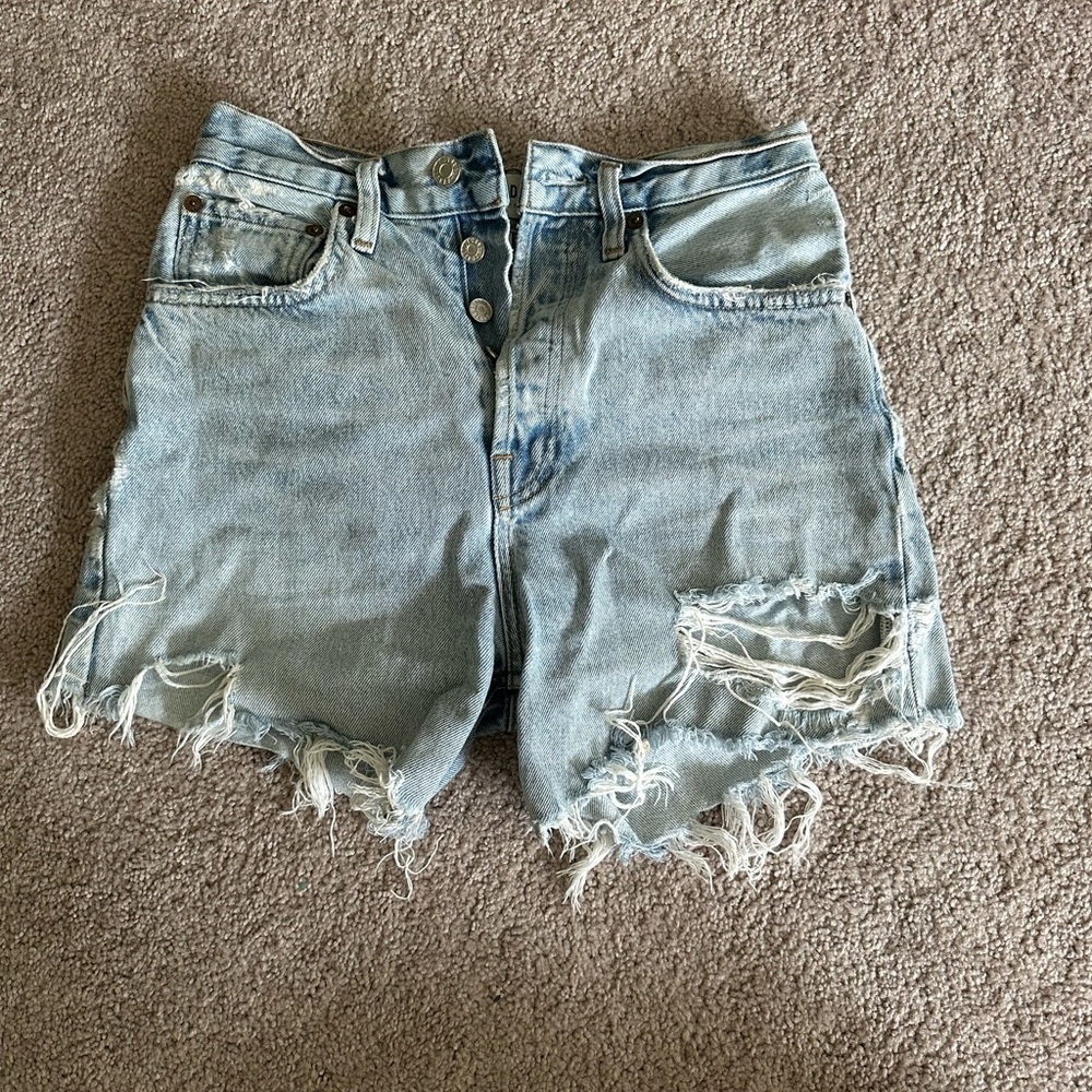 Distressed Agolde Denim Women Shorts
